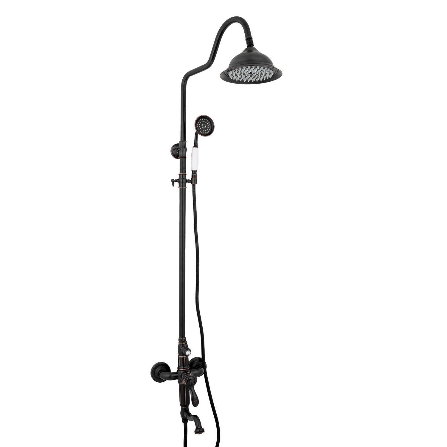 Coloana de dus TRENDY'S , cu trei functii ,negru antichizat