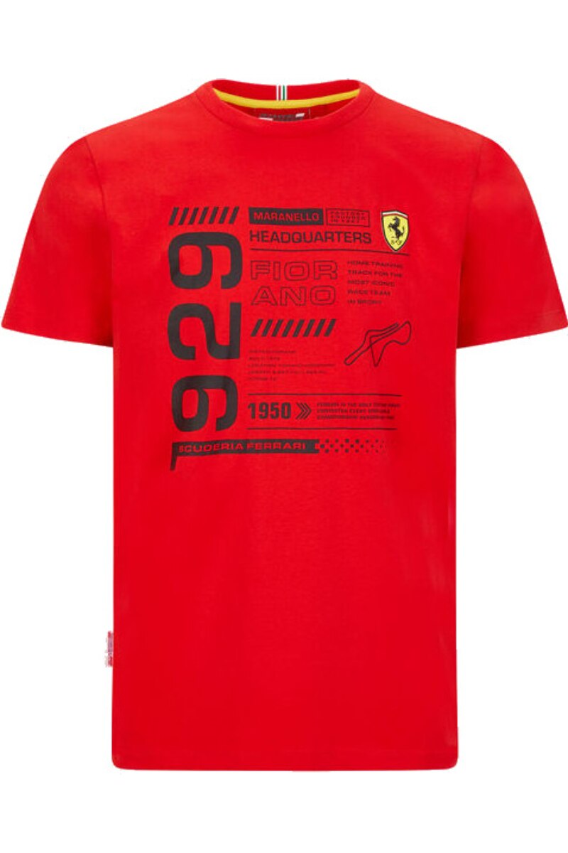 Tricou Scuderia Ferrari F1 Detail rosu, S, 100% bumbac