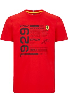 Tricou Scuderia Ferrari F1 Detail rosu, M Tricou Scuderia Ferrari F1 Detail rosu, M