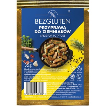 Condiment fara gluten pentru cartofi, Bezgluten, 35 g Condiment fara gluten pentru cartofi, Bezgluten, 35 g