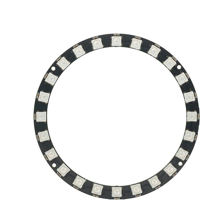 Inel cu 24 Led-uri, RGB, 5050, WS2812