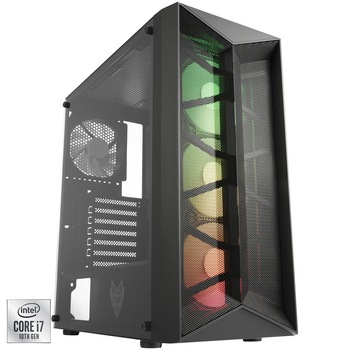 Sistem Desktop PC Gaming Serioux cu procesor Intel® Core™ i7-10700F pana la 4.80GHz, 16GB DDR4, 1TB SSD M.2 PCIe, GeForce® RTX 3060 Ti 8GB GDDR6 LHR, Microsoft Windows 10 Home Sistem Desktop PC Gaming Serioux cu procesor Intel® Core™ i7-10700F pana la 4.80GHz, 16GB DDR4, 1TB SSD M.2 PCIe, GeForce® RTX 3060 Ti 8GB GDDR6 LHR, Microsoft Windows 10 Home