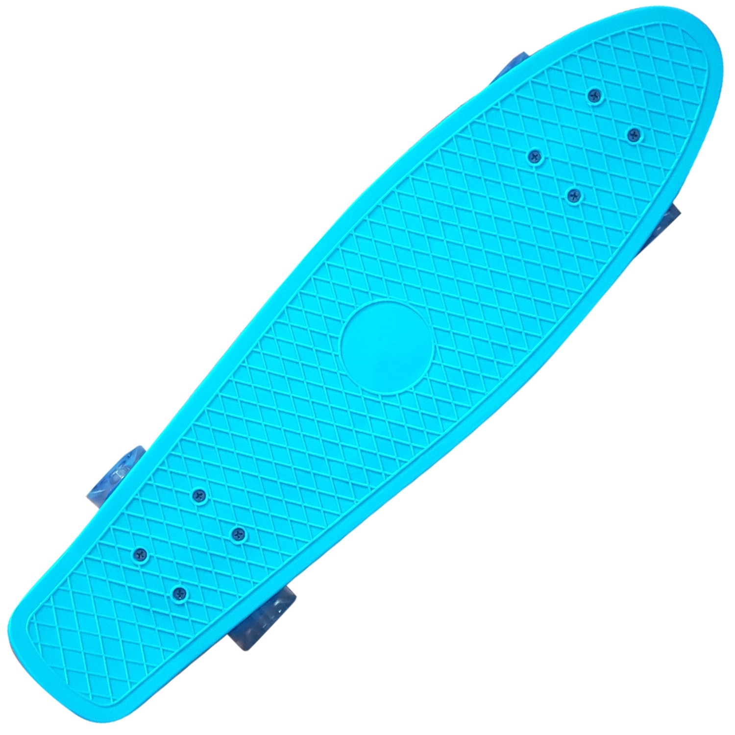 Penny board 55 cm, Action Runner ABEC-7, cu LED, Turcoaz - 2311T