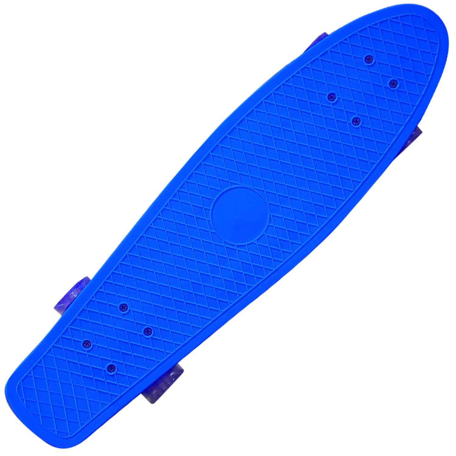 Penny board 55 cm, Action Runner ABEC-7, cu LED, Albastru inchis - 2311A