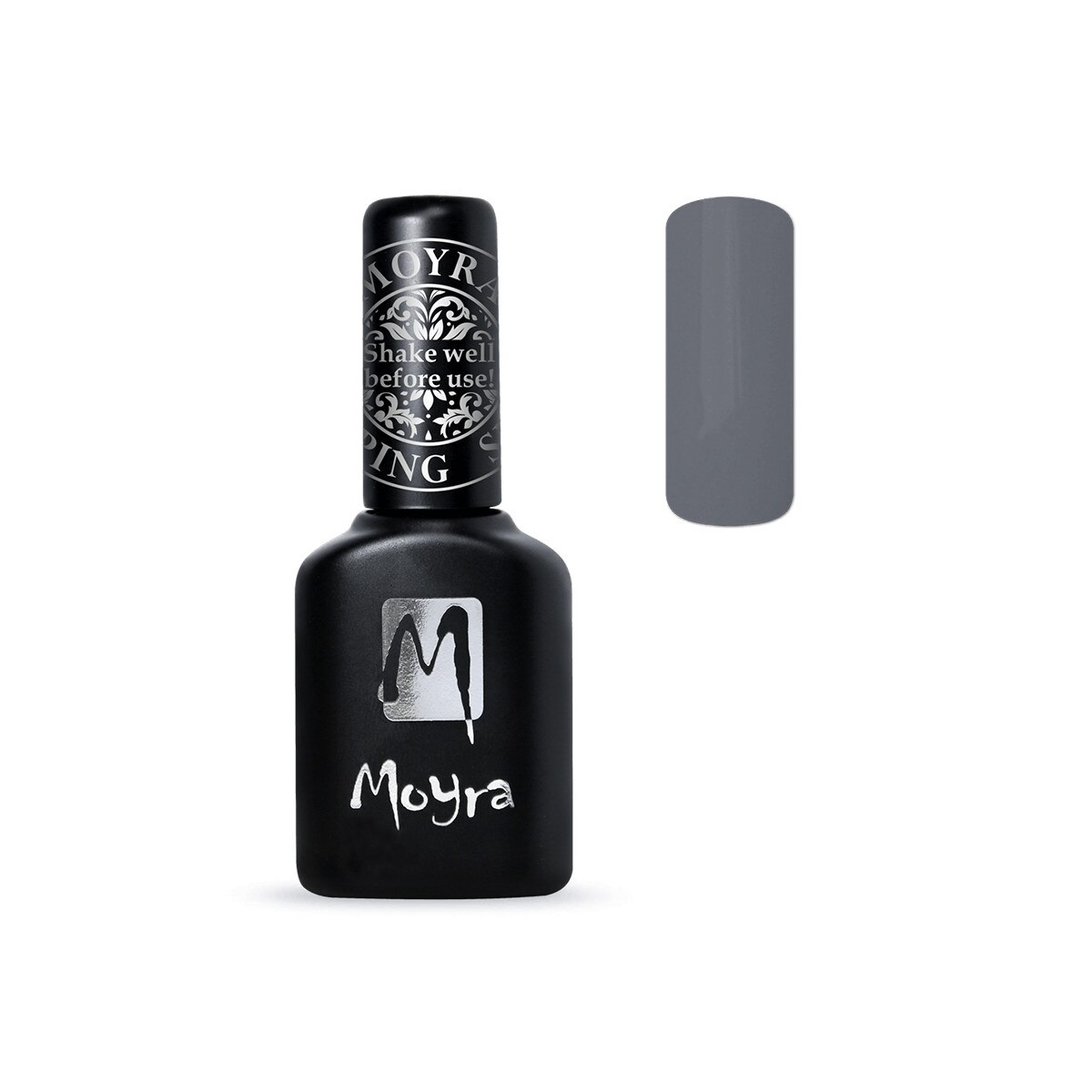 Folie lac de unghii pentru stampila, Moyra, FP04, 10ml, Gri