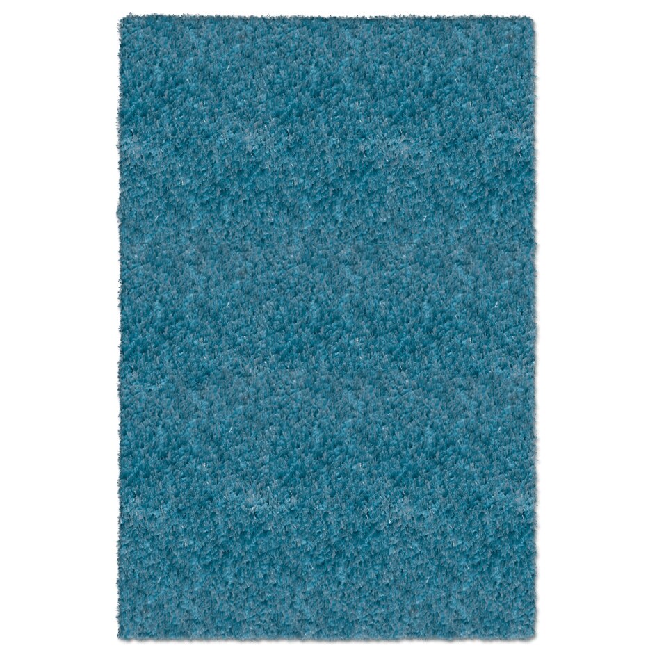 Covor cu fir lung Panda 1039-1-66900, 160 x 230 cm, albastru turcoaz, modern