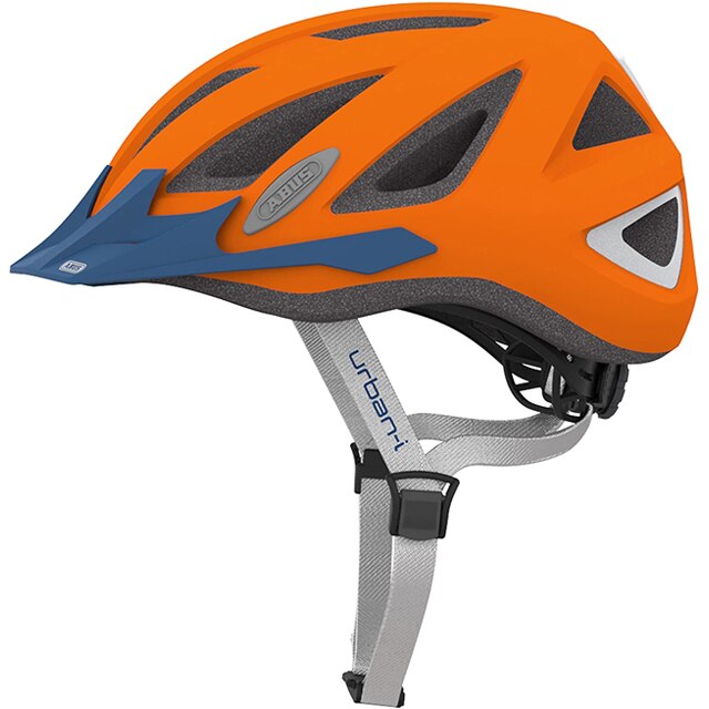 Casca ciclism cu led 'Urban-I v.2' Abus, portocalie, L 56-61 CM