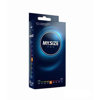 Prezervative premium My Size PRO, subtiri si rezistente, marime 57mm, 1 cutie x 10 buc Prezervative premium My Size PRO, subtiri si rezistente, marime 57mm, 1 cutie x 10 buc