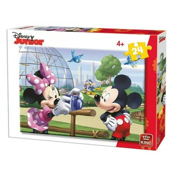 Disney puzzle format din 24 piese cu mickey si minnie mouse Disney puzzle format din 24 piese cu mickey si minnie mouse