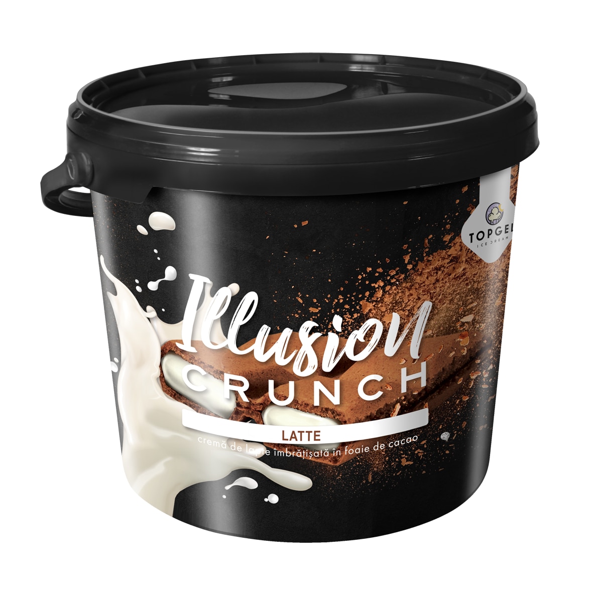 Napolitane Illusion Crunch Latte cu crema de lapte, 1,5 Kg