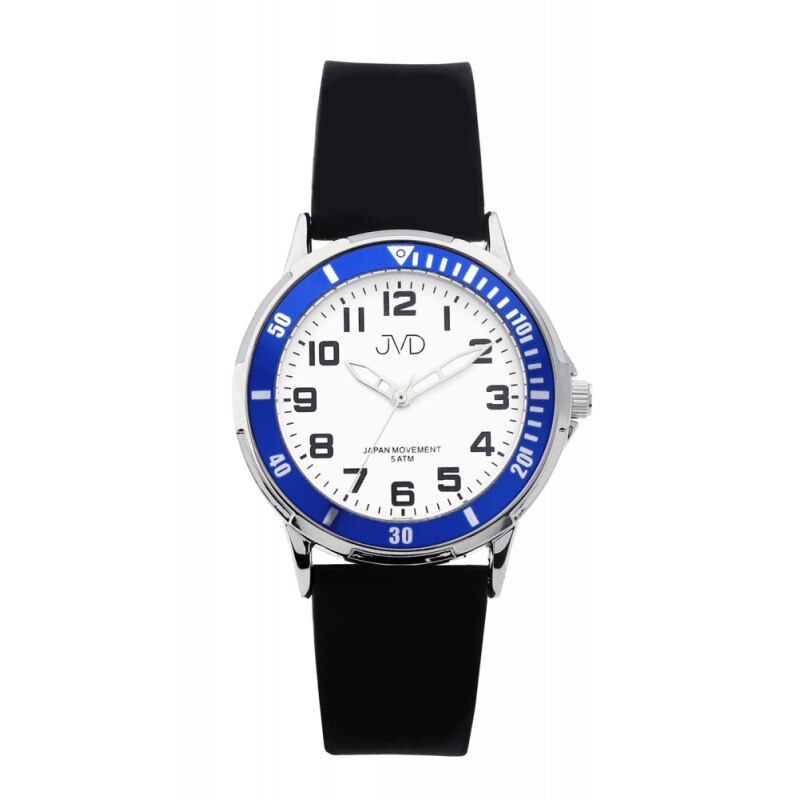 Ceas pentru copii JVD J7181.2, Silicon, Negru