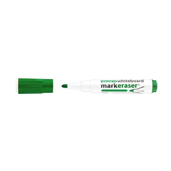 Marker whiteboard verde, prevazut cu burete si magnet Marker whiteboard verde, prevazut cu burete si magnet