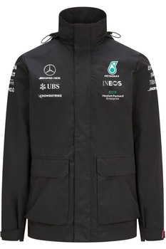 Geaca de ploaie Mercedes AMG Petronas F1, Poliester, Negru, L Geaca de ploaie Mercedes AMG Petronas F1, Poliester, Negru, L
