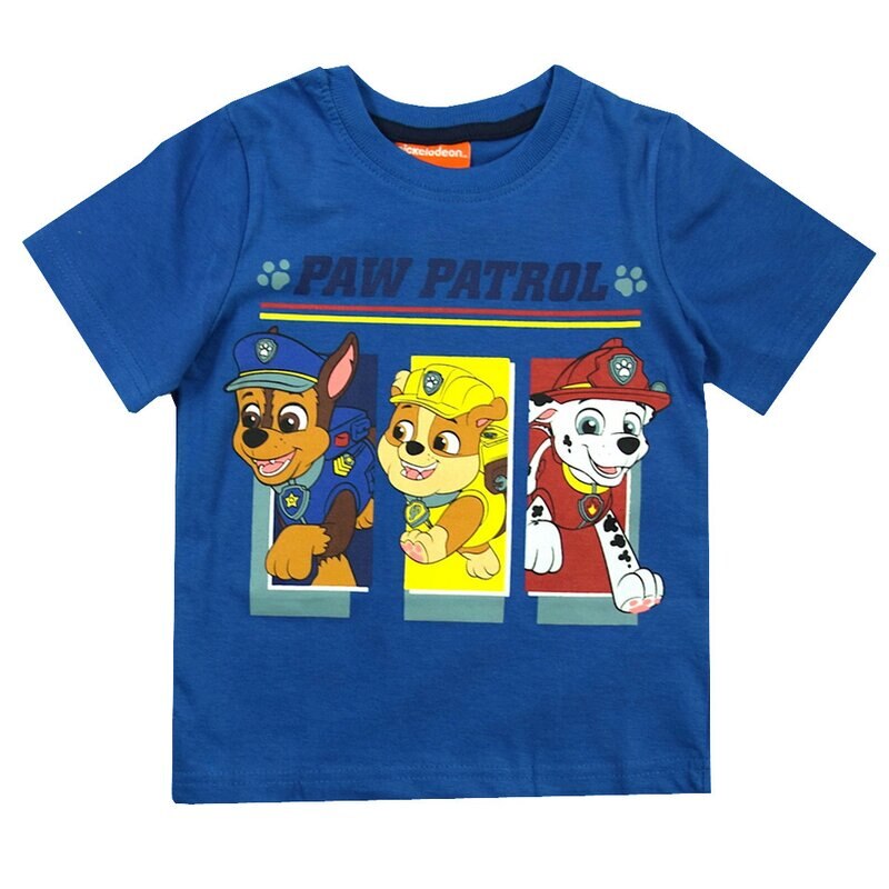 Tricou baieti, Chase, Rubble si Marshall, albastru