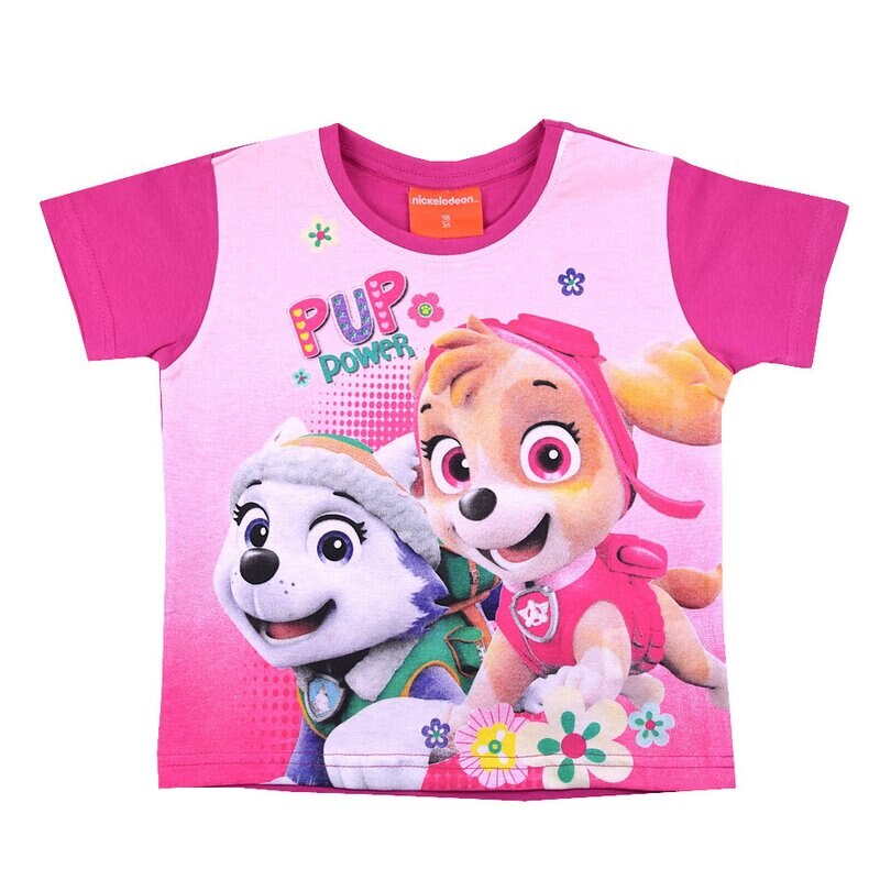 Tricou fete, Skye si Everest, roz inchis