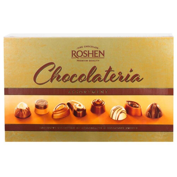 Válogatott Roshen Chocolateria csokoládé pralinék, 194 g