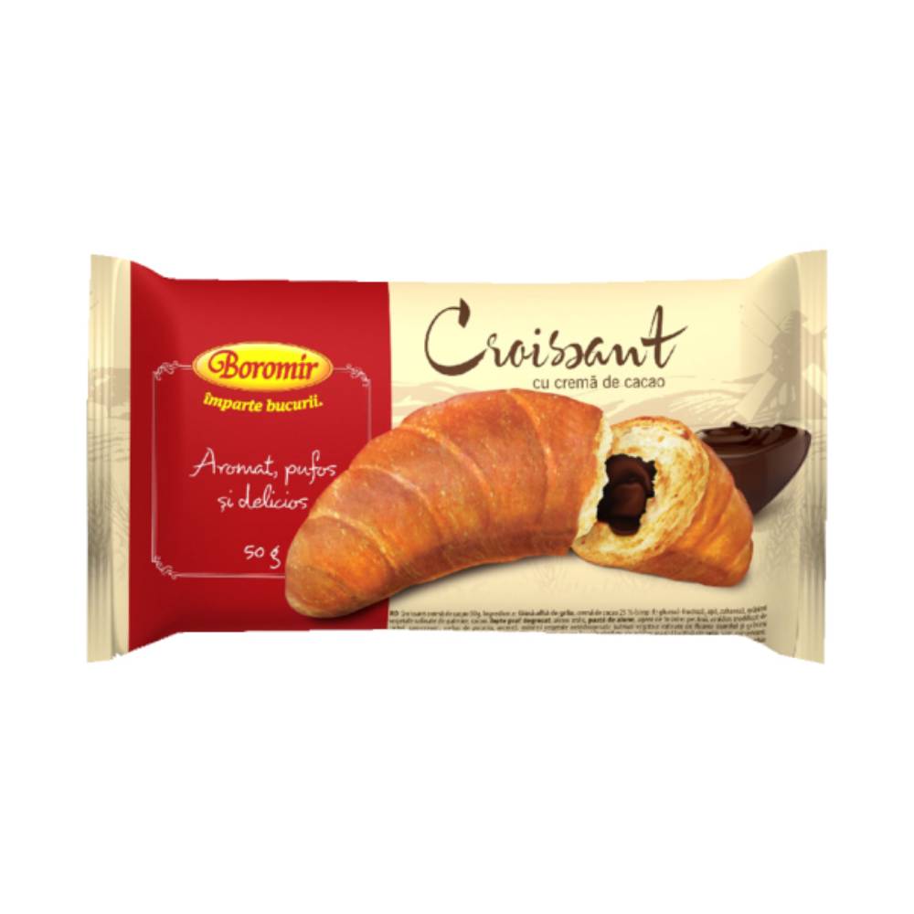 Croissant cu Crema de Cacao Boromir, 50 g