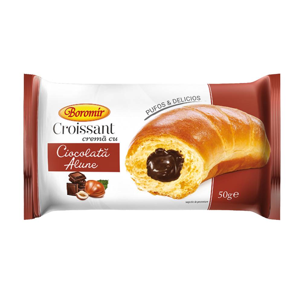 Croissant cu Crema de Alune Boromir, 50 g