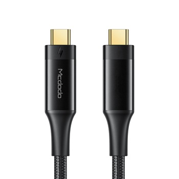Cabluri Mcdodo thunderbolt, USB-C , 100W, 5K, 40GB, 0,8M Cabluri Mcdodo thunderbolt, USB-C , 100W, 5K, 40GB, 0,8M