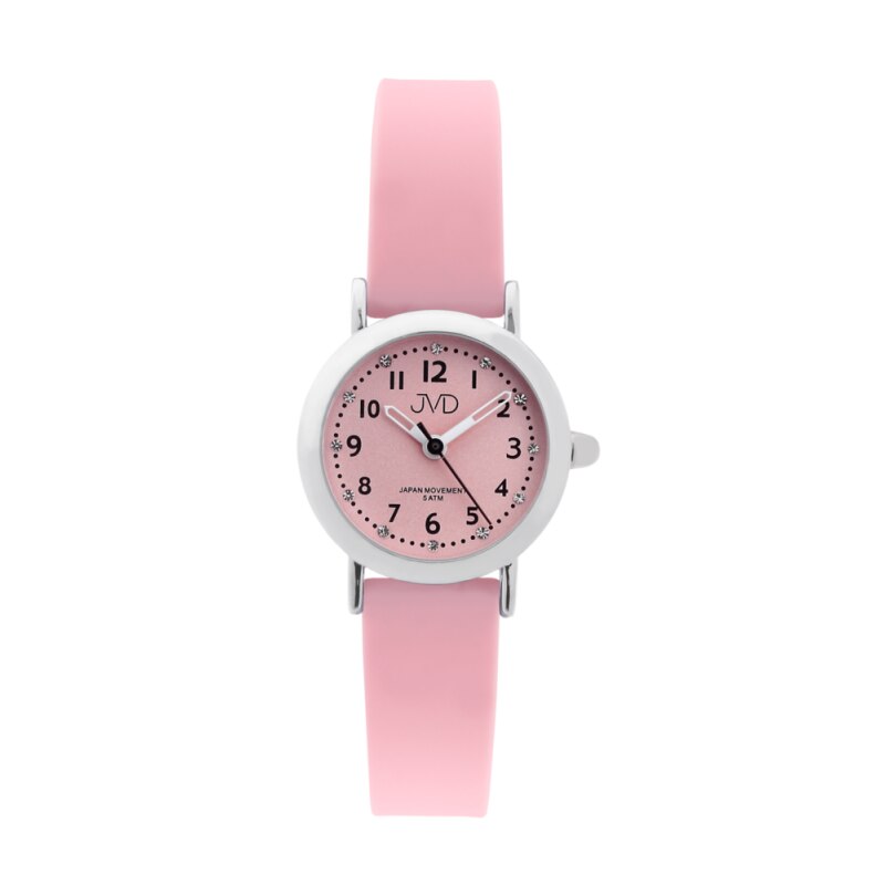 Ceas pentru copii JVD J7189.2, Silicon, Roz