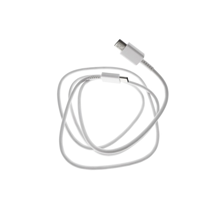 Кабел с USB Type C мъжки към USB Type C мъжки конектори, Samsung EP-DG977, кабел 100 см, бял
