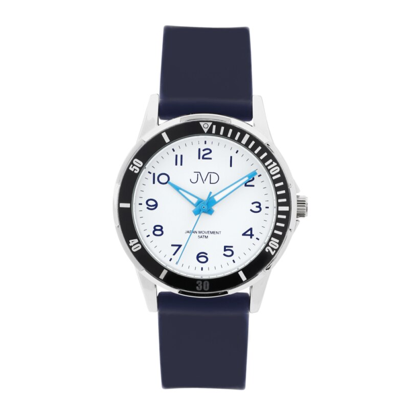 Ceas pentru copii JVD J7190.1, Silicon, Bleumarin