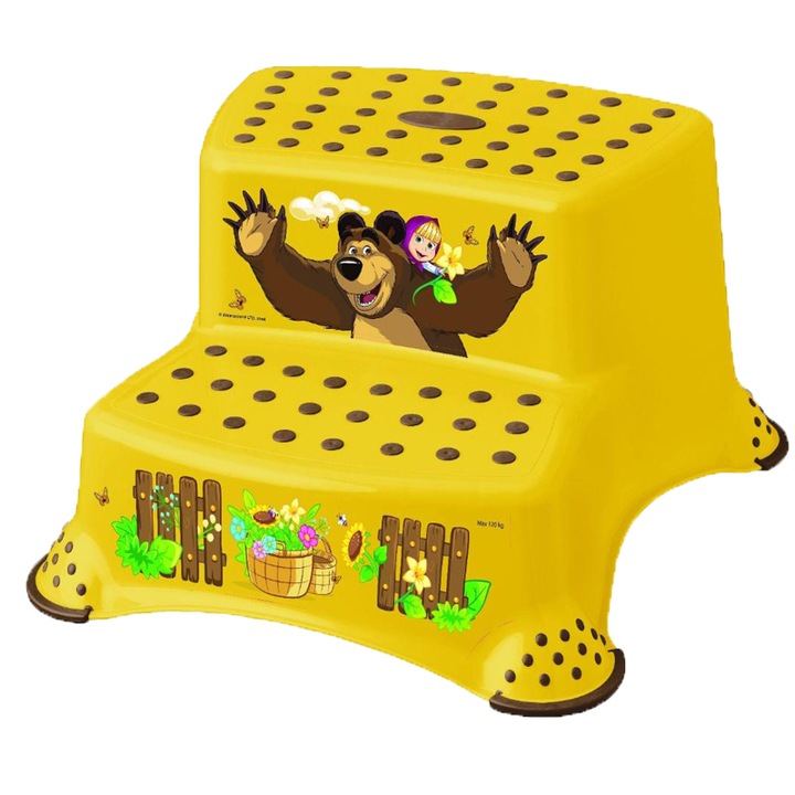 Двустепенен щранг за тоалетна и мивка Kekeeper Masha 075694, Жълт