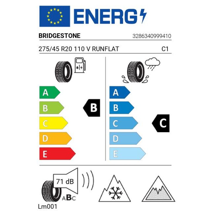 Anvelopa IARNA Bridgestone BLIZZAK LM001 275/45 R20 110 V