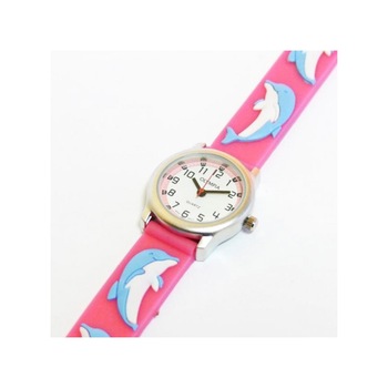 Ceas pentru copii Olympia 41016, Otel inoxidabil/Plastic, 3 ATM, Roz Ceas pentru copii Olympia 41016, Otel inoxidabil/Plastic, 3 ATM, Roz