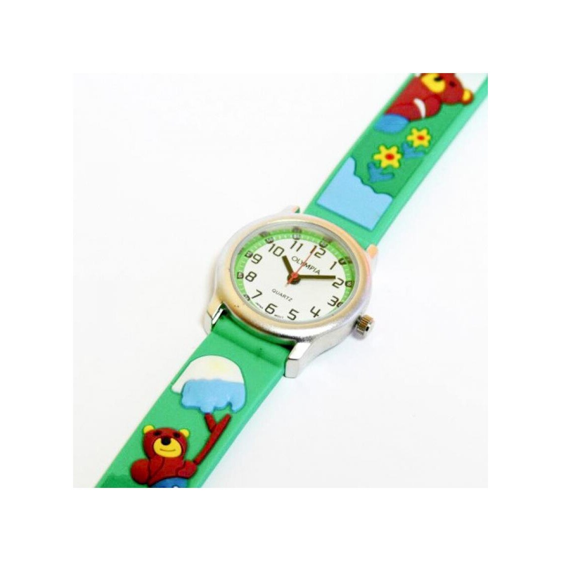 Ceas pentru copii Olympia 41003, Otel inoxidabil/Plastic, 3 ATM, Multicolor