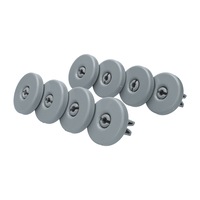 Set 8 roti pentru masina de spalat vase, Compatibil cu Electrolux, Gri