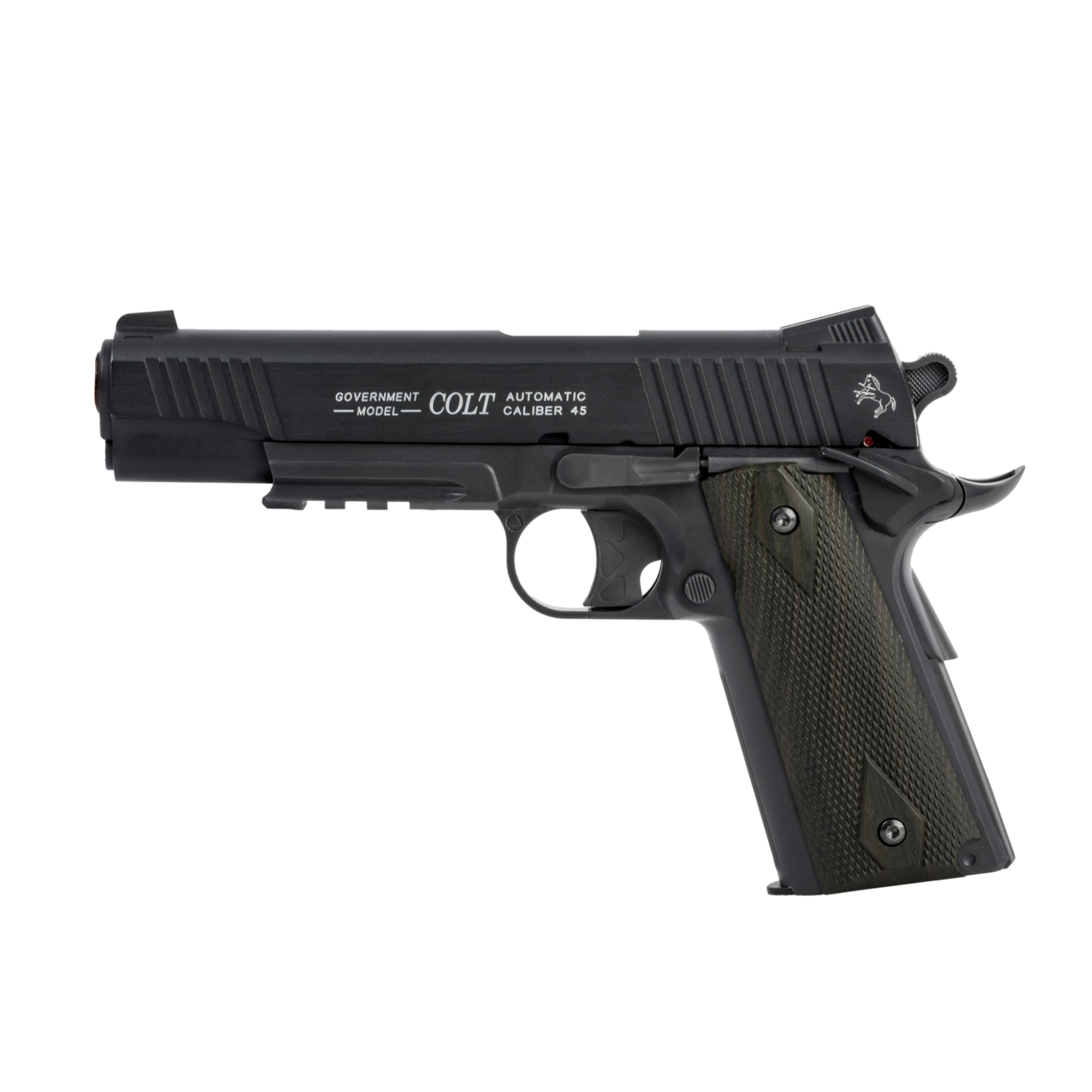Pistol CO2 Airsoft, Rail Gun Full Metal, Colt