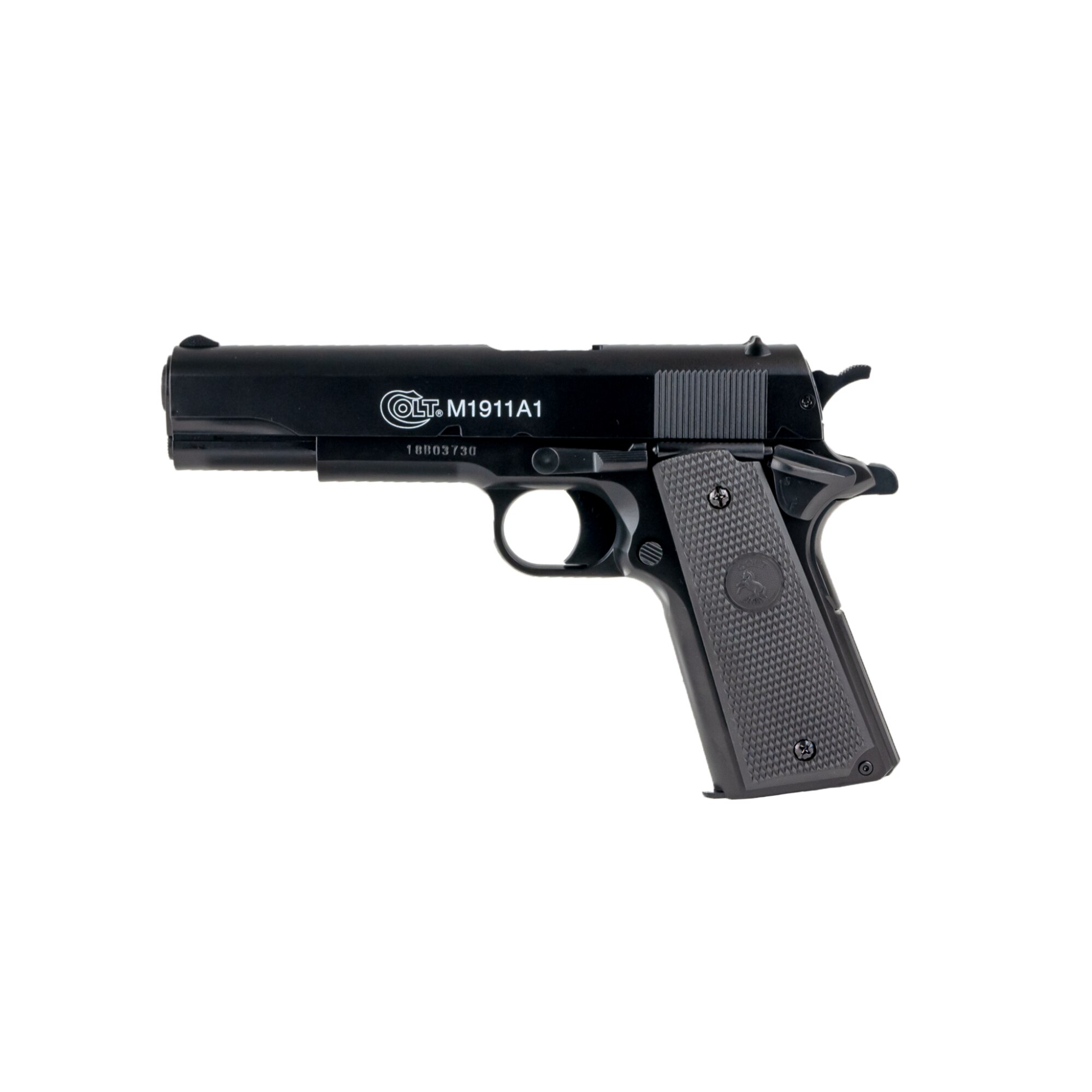 Pistol manual Airsoft, Colt 1911 HPA Metal Slide, Cybergun