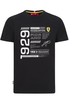 Tricou Scuderia Ferrari F1 Detail negru, M, 100% bumbac Tricou Scuderia Ferrari F1 Detail negru, M, 100% bumbac