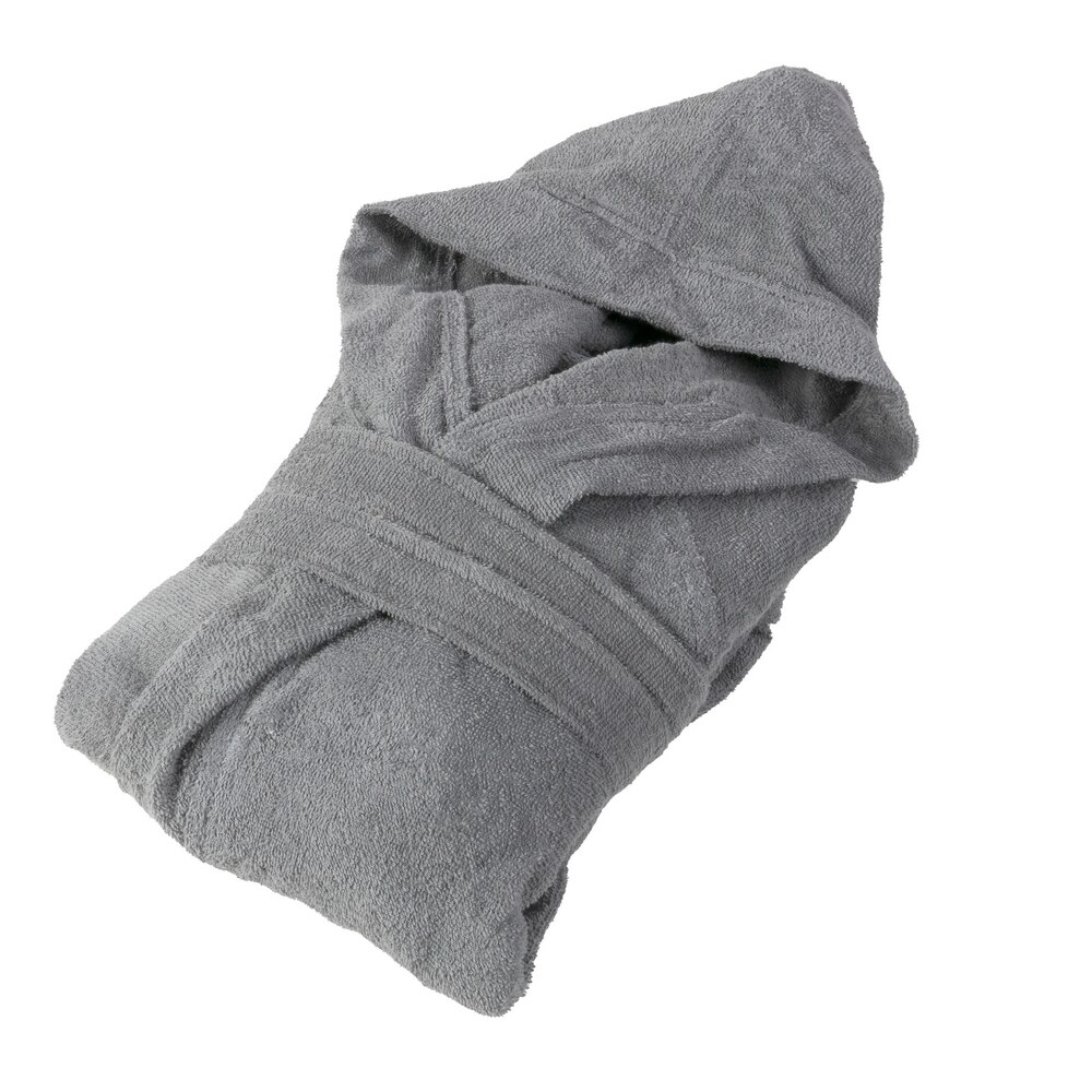 Halat de baie FAZZINI unisex, gri inchis, marimea L