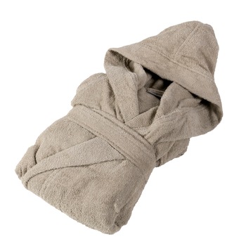 Halat de baie FAZZINI unisex, bej inchis, marimea L Halat de baie FAZZINI unisex, bej inchis, marimea L