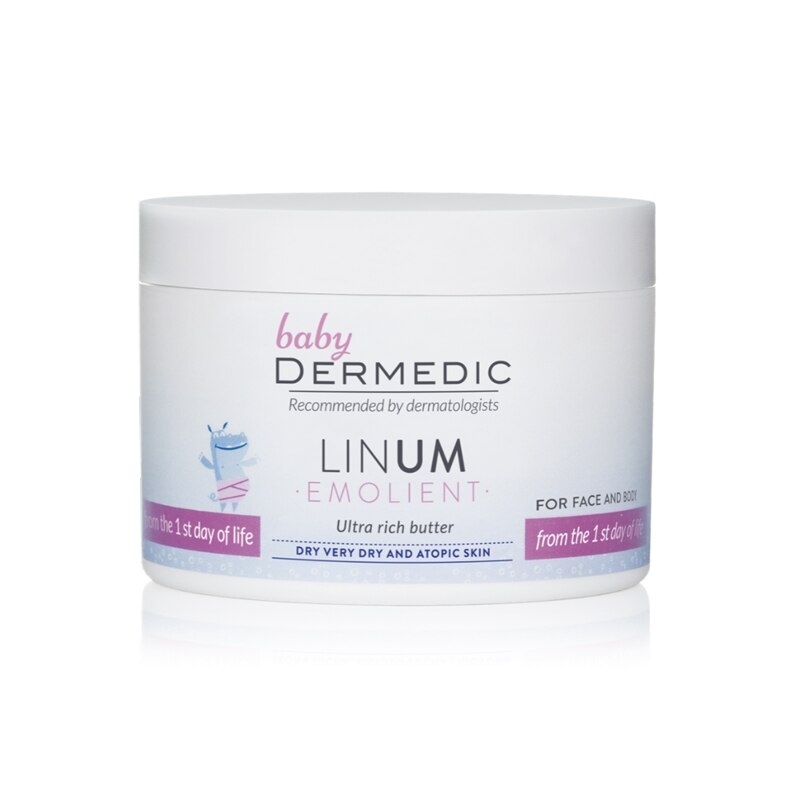 Dermedic Linum Emolient Baby Gazdagon tápláló testvaj 225g - eMAG.hu