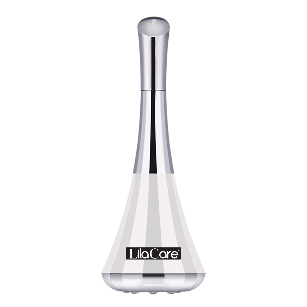 Mini dispozitiv de ridicare a fetei Lila Care, facial si lifting, cu microcurent, alb-gri