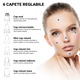 Aspirator facial Lila Care, ingrijire ten, indepartarea punctelor negre, minimizarea porilor, putere de aspirare mare, 6 capete inlocuibile, 3 nivele de rezistenta, ecran HD LED, portabil, negru alb si gri