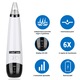 Aspirator facial Lila Care, ingrijire ten, indepartarea punctelor negre, minimizarea porilor, putere de aspirare mare, 6 capete inlocuibile, 3 nivele de rezistenta, ecran HD LED, portabil, negru alb si gri