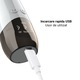 Aspirator facial Lila Care, ingrijire ten, indepartarea punctelor negre, minimizarea porilor, putere de aspirare mare, 6 capete inlocuibile, 3 nivele de rezistenta, ecran HD LED, portabil, negru alb si gri