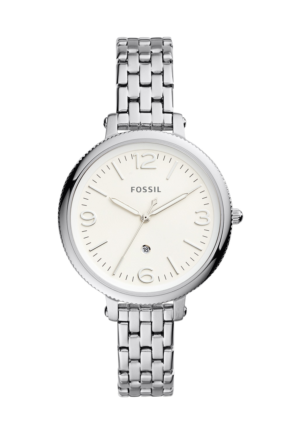 Fossil, Ceas quartz din otel inoxidabil, Argintiu