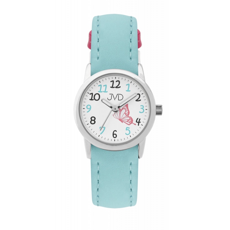 Ceas pentru copii JVD J7198.2, Plastic, 5 ATM, Bleu