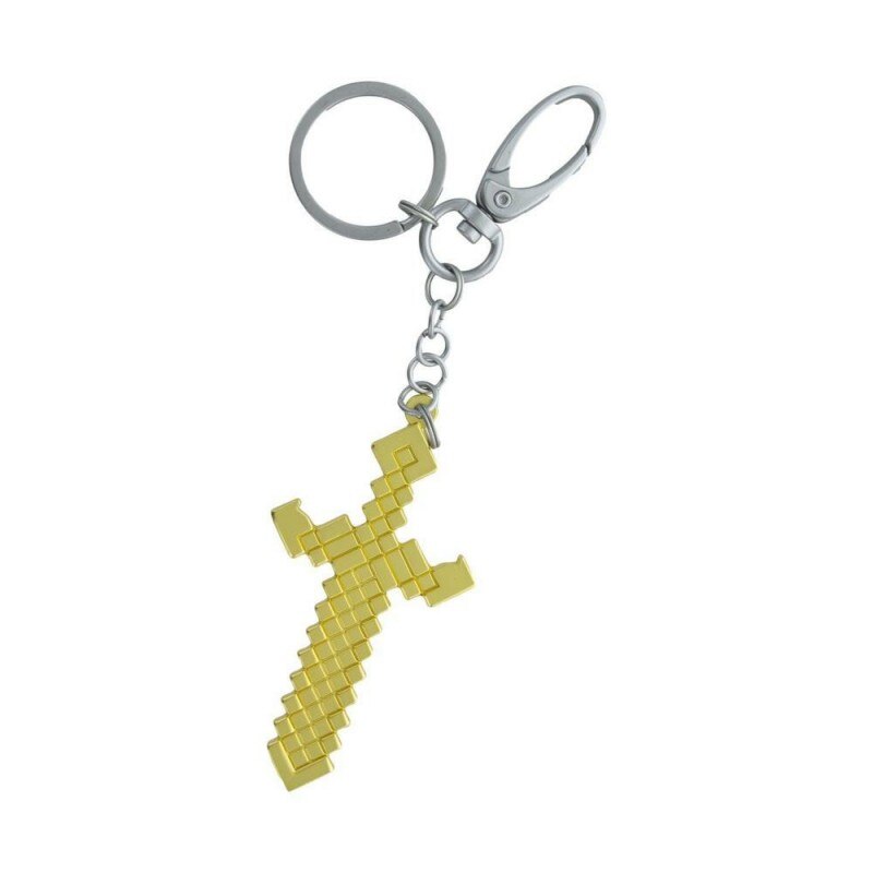Breloc Minecraft Sabie Cu Desfacator Sticle , PP8011MCF, Argintiu