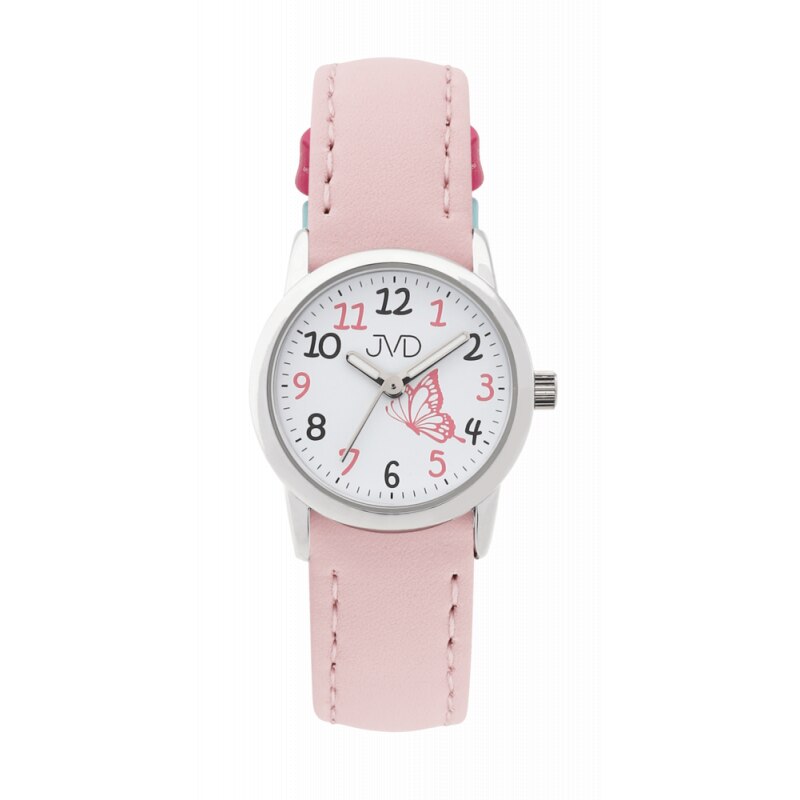 Ceas pentru copii JVD J7198.3, Plastic, 5 ATM, Roz