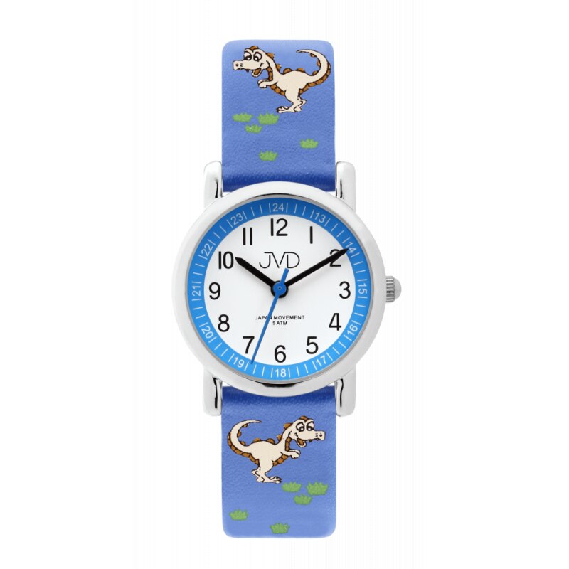 Ceas pentru copii JVD J7198.3, Plastic, 5 ATM, Albastru