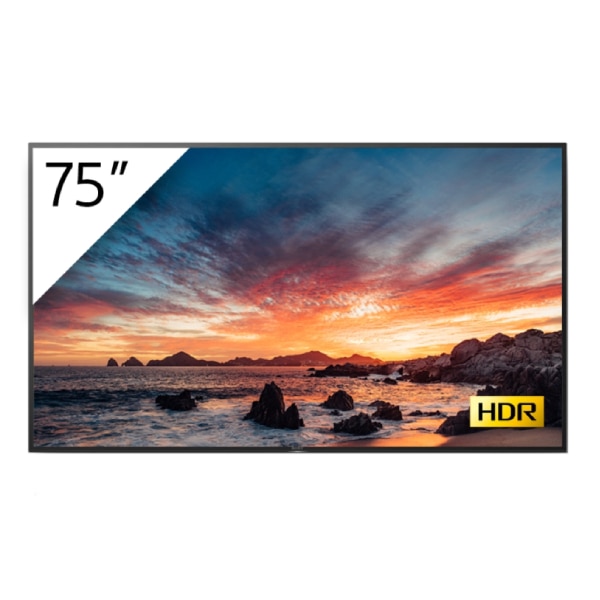 Display profesional Sony FWD-75X80H/T, 75 inch, Ultra HD, HDR, cu tuner TV