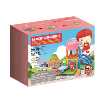 Set de constructie Magformers Town Ice Cream 22 de Piese Set de constructie Magformers Town Ice Cream 22 de Piese