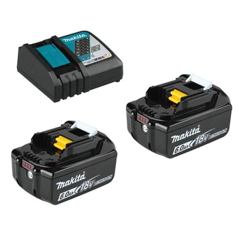 Pachet 2 acumulatori Makita BL1860 18V, 6Ah si incarcator rapid Makita DC18RC Pachet 2 acumulatori Makita BL1860 18V, 6Ah si incarcator rapid Makita DC18RC