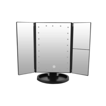 Oglinda pentru Machiaj LED cu Buton Tactil, 22 lumini, marire imagine 2x si 3x , Cu Picior Oglinda pentru Machiaj LED cu Buton Tactil, 22 lumini, marire imagine 2x si 3x , Cu Picior